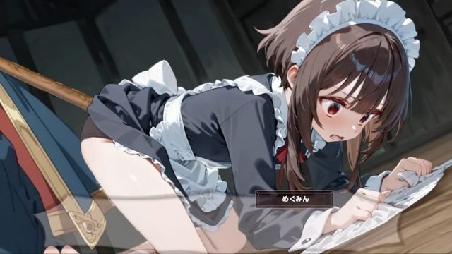 [はるとしを応援し队] [③-床扫除-动画版]这位魔女妹子今天开始就是我的女僕！